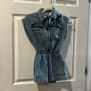 Reiss Girls denim Romper - size 7/8